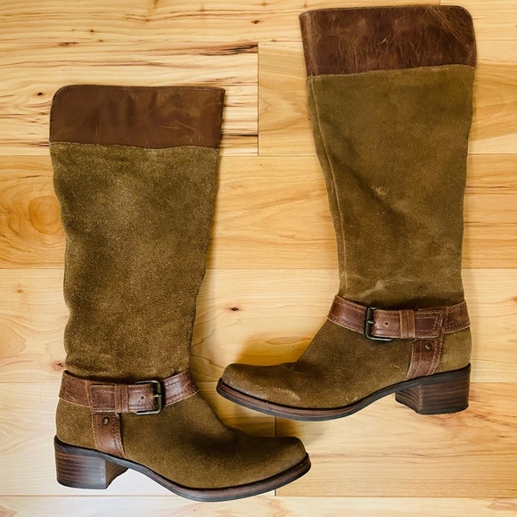 Nordstrom size 8, suede boots by Matisse,  zip side, 2” heel,  16 1/2” hieght - Picture 2 of 5